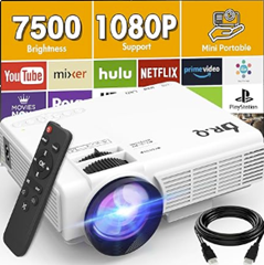 Bild zu Mini Beamer (7500 Lumen,1080P support, bis 176”) für 55,99€