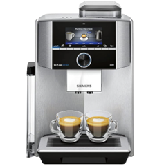 Bild zu Siemens Kaffeevollautomat EQ.9 plus connect s500 TI9558X1DE, App-Steuerung, Barista-Modus, 6 Temperatureinstellungen, Premiummahlwerk, aromaIntense, automatische Dampfreinigung, 1500 W, edelstahl für 999€