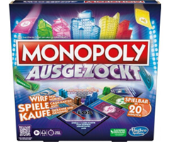 Bild zu Monopoly Ausgezockt Brettspiel, schnelles Monopoly Familien-Spiel für 2–4 Spieler, Spieldauer ca. 20 Min. für 19,99€