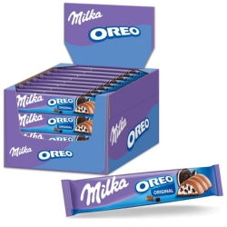 Bild zu 36x Milka Schokoriegel mit Oreo Keksstückchen für 11,47€ (VG: 24,98€)