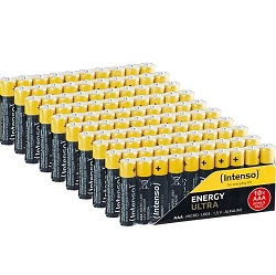 Bild zu 100er Pack Intenso Energy Ultra AAA 7501910MP für 14€ (Vergleich: 19,45€)