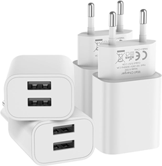 Bild zu 4er Pack USB Ladegerät (Dual 15W) für 9€