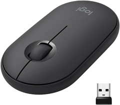 Bild zu Logitech M350 Pebble Kabellose Maus, Bluetooth und 2.4 GHz Verbindung via Nano USB-Empfänger, 18-Monate Akkulaufzeit, 3 Tasten, Leises Klicken und Scrollen für 17,49€