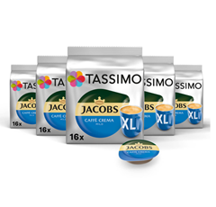 Bild zu [Prime Spar Abo] Tassimo Kapseln Jacobs Caffè Crema Mild oder Classic XL (80 Kaffeekapseln) für je 17,95€ (Vergleich: 28,95€)