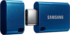 Bild zu Samsung USB-Stick, USB-C, 256 GB, 400 MB/s Lesen, 110 MB/s Schreiben, USB 3.1 Flash Drive für Notebooks, Tablets und Smartphones, Blue, MUF-256DA/APC für 28,99€