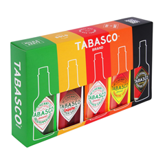 Bild zu TABASCO Brand Geschenk-Set: 5 Glasflaschen scharfe Chili-Sauce (5*60ml) ab 16,11€ (Vergleich: