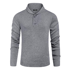 Bild zu COOFANDY Herren Strickpullover mit Knopfleiste und Kragen ab 7,49€