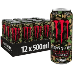 Bild zu 12 x 0,5l Dosen Monster Energy Assault für 10,80€ (VG: 15,98€)