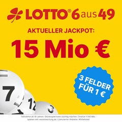 Bild zu Tippland.de: 3 Felder Lotto 6 aus 49 für 1€ für Neukunden