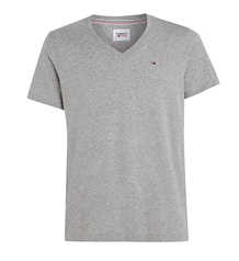 Bild zu [beendet] Tommy Jeans V-Neck T-Shirt light grey für 14€ (Vergleich: 21,98€)