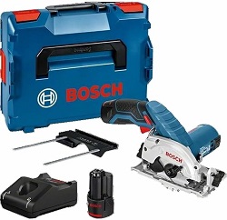 Bild zu Bosch Professional 12V System Akku Kreissäge GKS 12V-26 mit 2×3.0Ah Akkus und Ladegerät in L-BOXX 136 für 164,99€ (Vergleich: 203,60€)