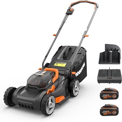 Bild zu 40V WORX WG743E Akku-Rasenmäher mit Mulchfunktion für 305,10€ (Vergleich: 349,99€)