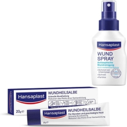 Bild zu Hansaplast Wundspray (50 ml), zur antiseptischen Wundreinigung oder Hansaplast Wundheilsalbe (20 g) für je 2,87€