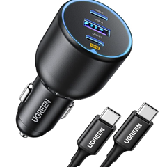 Bild zu UGREEN Zigarettenanzünder USB C 130W USB C Autoladegerät 3-Port für 29,99€