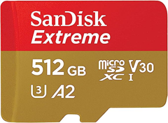 Bild zu SanDisk Extreme microSDXC UHS-I Speicherkarte 512 GB für 46,99€ (VG: 53,10€)