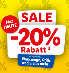 Bild zu Lidl: nur heute 20% Rabatt auf ausgewählte Werkzeuge und vieles mehr