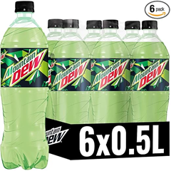 Bild zu Mountain Dew Regular, Koffeinhaltige Limonade mit Lemon-Lime-Geschmack (6 x 0,5l) für 4,31€