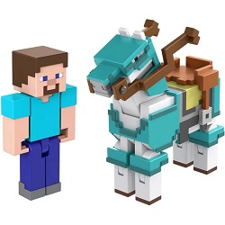 Bild zu Mattel Minecraft Armored Horse and Steve (HDV39) für 13,98€ (Vergleich: 21,48€)