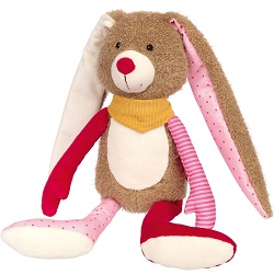 Bild zu 40cm Sigikid Stofftier Hase Patchwork Sweety (42850) für 12,99€ (Vergleich: 17,94€)