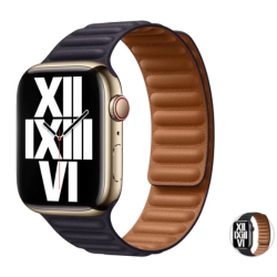 Bild zu [Knaller!] Apple Lederarmband für Apple Watch (41 oder 45mm, midnight oder ink) für 35,90€ (VG: 49,95€)