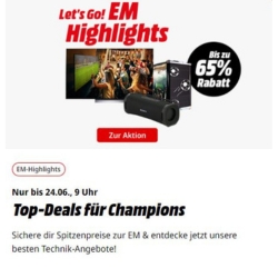 Bild zu MediaMarkt/ Saturn: EM-Highlights mit vielen guten Angeboten aus allen Produktkategorien