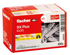 Bild zu fischer Spreizdübel SX Plus 6 x 30, Schachtel mit 100 Nylondübeln für 6,49€ (Vergleich: 10,08€)