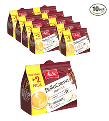 Bild zu Melitta BellaCrema Intenso Kaffee-Pads (10 x 16 + 2 Pads) für 15,92€ (Vergleich: 19,90€)