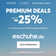 Bild zu eSchuhe: bis zu 25% Extra Rabatt auf Premium Schuhe (Ralph Lauren, Calvin Klein, Tommy u.v.m.) – ab 79 MBW