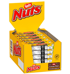 Bild zu NESTLÉ NUTS Schokoriegel (24x42g) für 8,99€ (Vergleich: 16,52€)