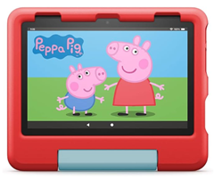 Bild zu Fire HD 8 Kids-Tablet (8-Zoll-HD-Display, für Kinder von 3 bis 7 Jahren, 2 Jahre Sorglos-Garantie, kindgerechte Hülle, 32 GB (2022)) für 79,99€