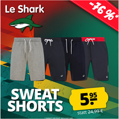 Bild zu SportSpar: Le Shark Herren Sweat Shorts für je 5,95€ zzgl. eventuell Versand