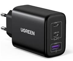 Bild zu UGREEN 65W 3-Port USB-C Netzteil PPS Schnellladegerät für 24,99€ (statt 32,99€)