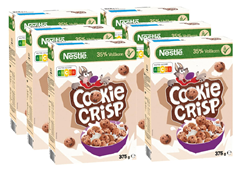 Bild zu Nestlé Cookie Crisp, Cerealien mit Vollkorn in Keksform als Kinderfrühstück, 6er Pack (6x375g) für 11,39€ (Vergleich: 14,94€)