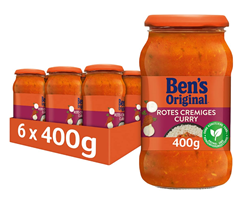 Bild zu Ben’s Original Sauce Rotes Cremiges Curry, 6 Gläser (6 x 400g) für 9,44€ (Vergleich: 16,74€)