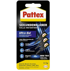 Bild zu 3 x Pattex Sekundenkleber Ultra Gel Mini ab 2,49€ (VG: 6,48€)