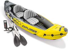 Bild zu Intex Explorer K2 Kayak, 2-Person Inflatable Kayak Set mit Aluminum Oars und High Output Air Pumpe für 80,99€