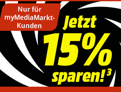 Bild zu myMediaMarkt: 15% Rabatt auf viele Kategorien bei MediaMarkt