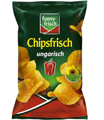 Bild zu 4 x funny-frisch Chipsfrisch ungarisch, 150g für 4,24€