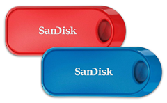 Bild zu Doppelpack SanDisk Cruzer Snap 32GB USB 2.0 Stick für 8,99€ (Vergleich: 17,25€)