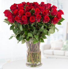 Bild zu Blumenshop: Blumenstrauß mit 40 Roten Rosen für 27,90€