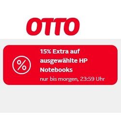 Bild zu Otto: 15% Extra-Rabatt auf ausgewählte Notebooks von HP