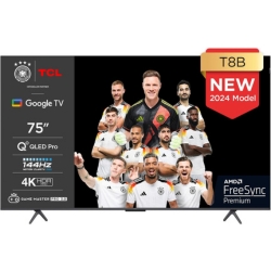 Bild zu 75″  QLED TV TCL 75T8B Pro (4K UHD, HDR Pro, Dolby Atmos & Vision, 144Hz) für 799€ (VG: 1.138,95€)