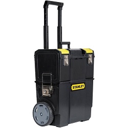 Bild zu Stanley Mobile Werkzeugbox mit robustem Teleskopgriff (1-70-327) für 38,89€ (Vergleich: 53,39€)