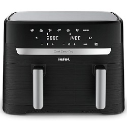 Bild zu Doppelkammer-Heißluftfritteuse Tefal EY9018 Dual Easy Fry für 129,99€ (Vergleich: 158,99€)