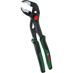 Bild zu Bosch Wasserpumpenzange (Multi-Griff, Druckknopfeinstellung, 250 mm, Softgrip-Griff) für 16,11€ (VG: 20,89€)