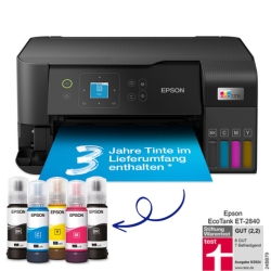 Bild zu Epson EcoTank ET-2840 A4 3-in-1-Tintenstrahldrucker für 169€ (VG: 222€)