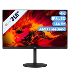 Bild zu Acer Nitro XV322QKKV Gaming Monitor (80 cm Bildschirm, 4K-UHD, 144Hz, 1ms, 2xHDMI 2.1, höhenverstellbar, FreeSync) für 407,95€ (Vergleich: 599€)