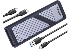 Bild zu UGREEN M2 SSD Gehäuse USB 3.2 Gen 2 10 Gbps Aluminium NVMe mit Kühlkissen für 20,79€