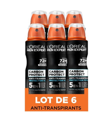 Bild zu L’Oréal Men Expert Carbon Protect Deodorant Spray 5-in-1, 150 ml, 6 Stück für 7,42€ (Vergleich: 13,50€)