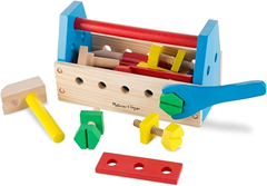 Bild zu Melissa & Doug Tragbarer Werkzeugkasten, Holzspielzeug, Bauen, Lernspielzeug, Rollenspielzeug, 3 – 6 Jahre für 7,60€